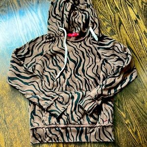 N:philanthropy zebra stripe hoodie in XS